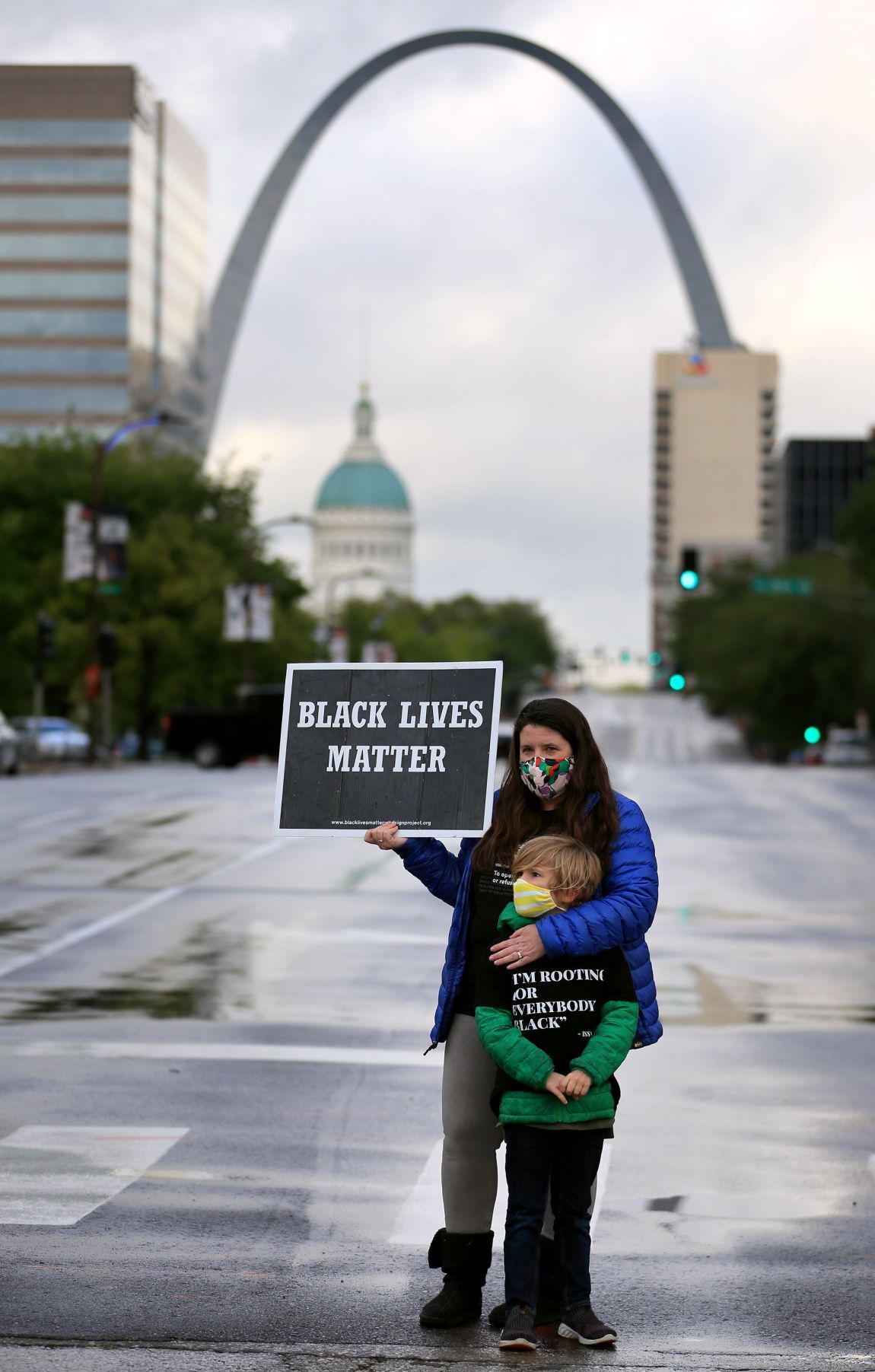 Protesters occupy intersection in downtown St. Louis to mark Derek Chauvin guilty verdict
